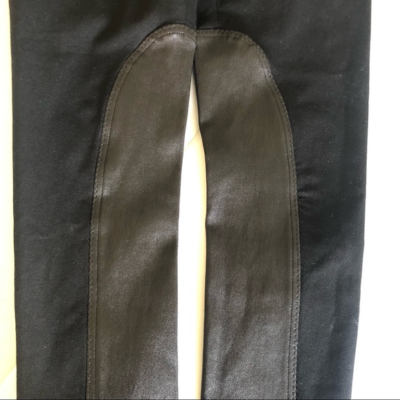 Joseph Lambskin Detail Ankle Zip Black Leggings Size Small - Picture 4 of 15